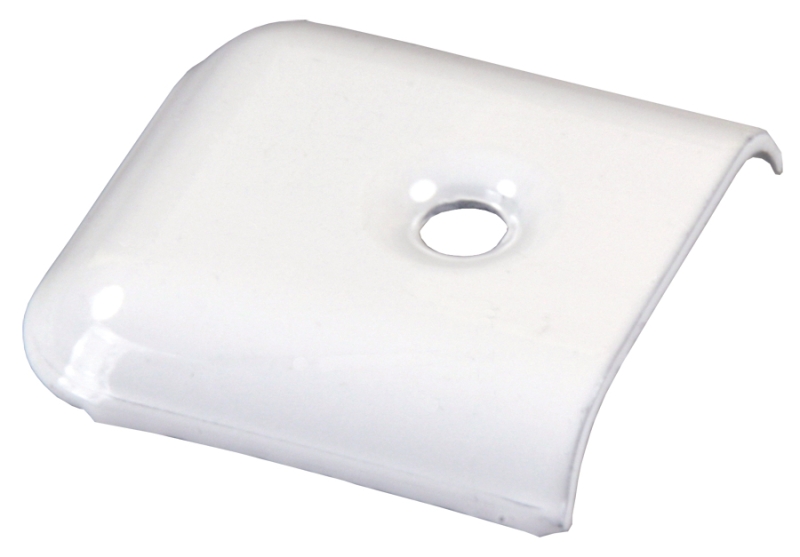 Metal Vinyl End Cap - Polar White