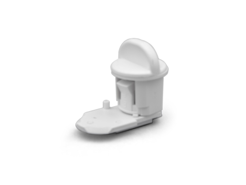 Plastic Thumb Lock - White