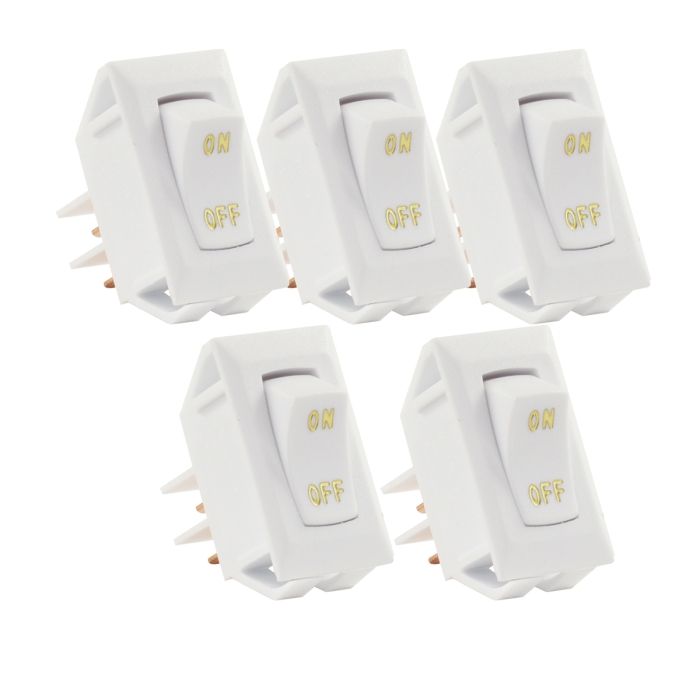 LABELED  ON/OFF  SWITCH  WHITE 5/pk