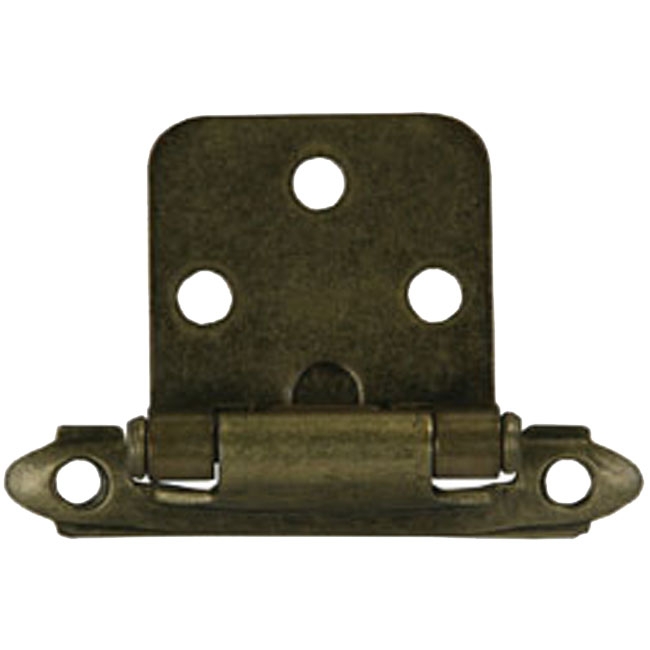 HINGE FLUSH SELF - CLOSING - ANTIQUE BRASS - 2/PK