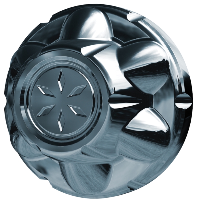 HUB CAP CHROME 6 LUG ABS