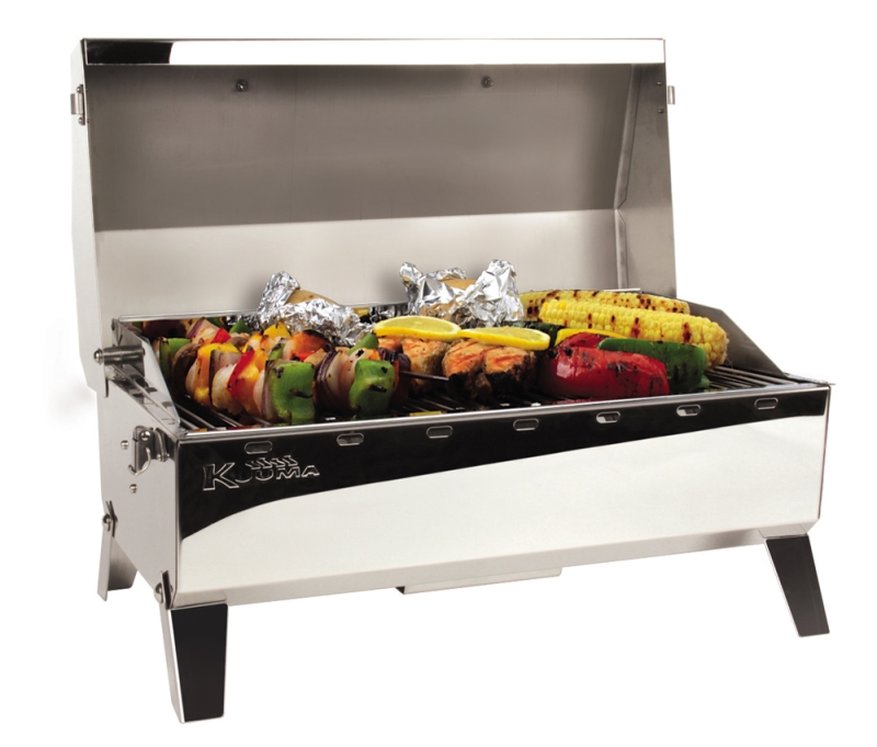 Stow-N-Go 160 Barbecue Charcoal Grill w/ Inner Lid Liner