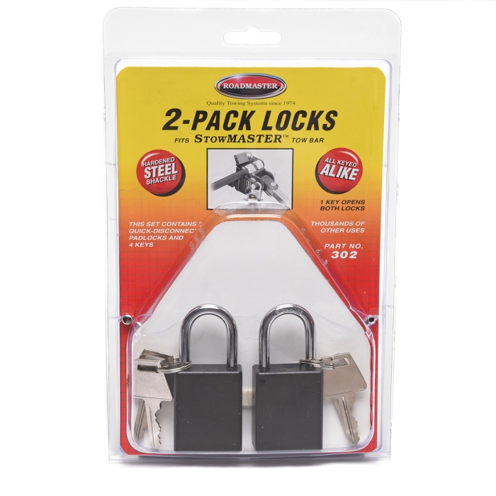 QUICK DISCONNECT LOCKS - KEYED ALIKE - 2 PACK