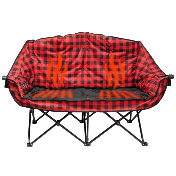 Kuma Bear Buddy Heated Chair w/Bluetooth - Red/Black