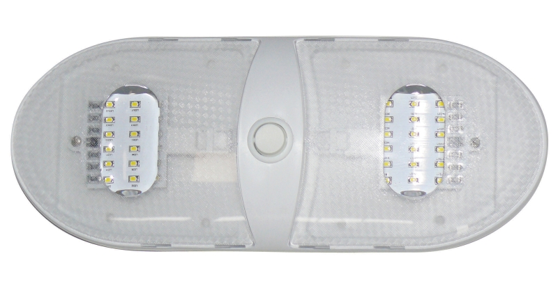 Slim Line Double LED Dome Light