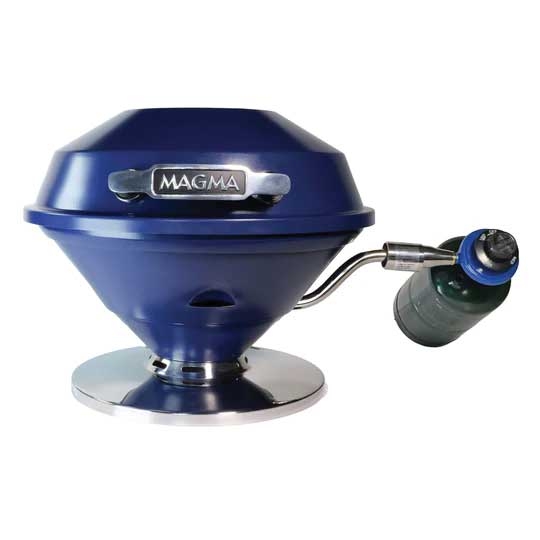 Magma Beach Fire Portable Gas Grill 15" Midnight Blue Stainless Steel
