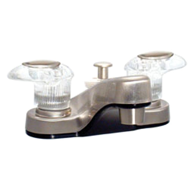 FAUCET - LAVATORY DIVERTER 4" BRUSHED NICKEL PLASTIC