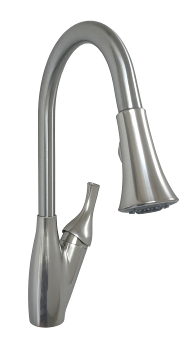 8" Single Lever Kitchen Pulldown - Brushed Nickel