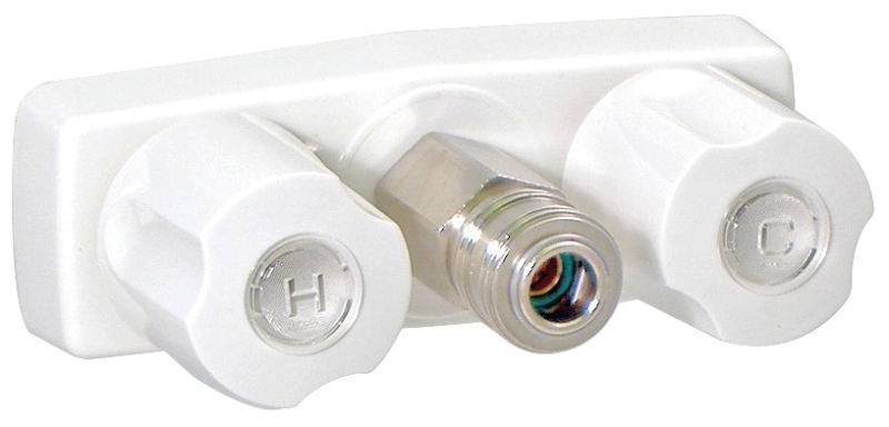 FAUCET - 3 - 3/8" Replacement Valve - White
