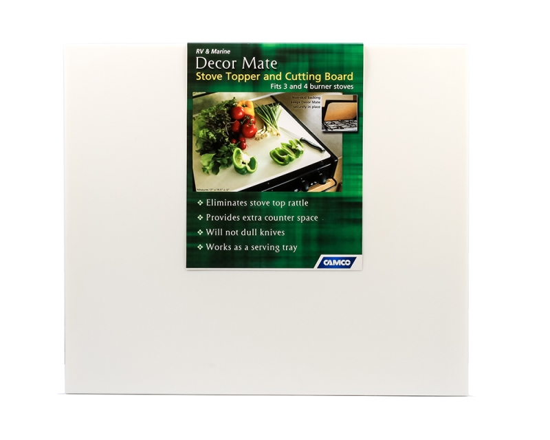 STOVE TOPPER/ CUTTING BOARD - WHITE