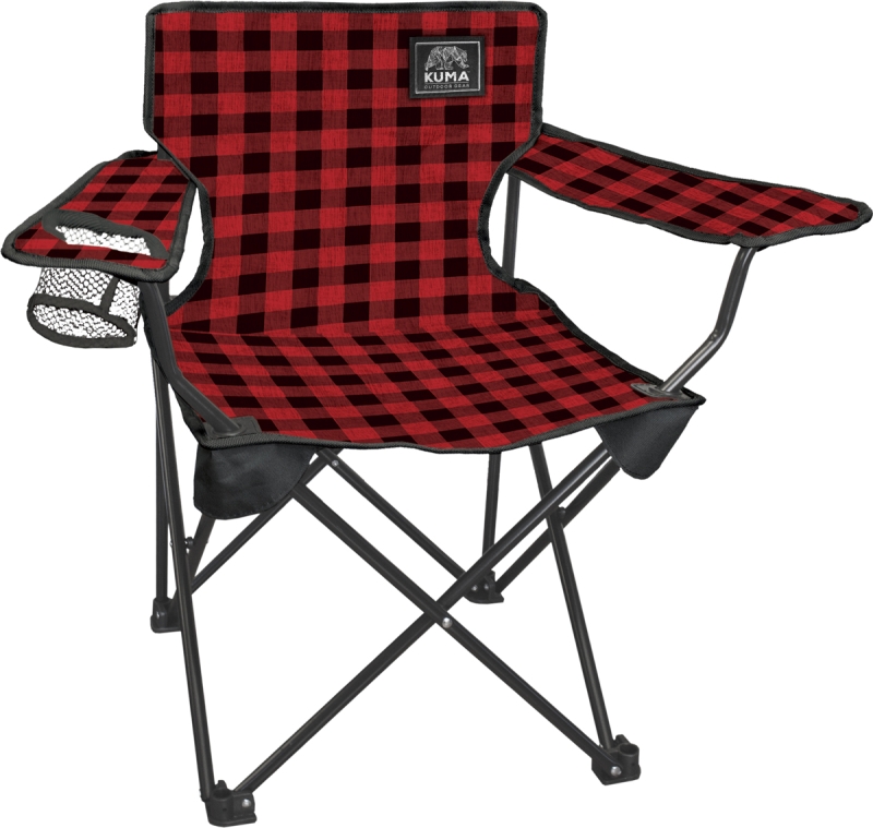 Youth Cub Chair Red Plaid