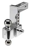 2.5" Adjustable Ball Mount 6"Drop/6"Rise  2" & 2-5/16" Chrome Balls