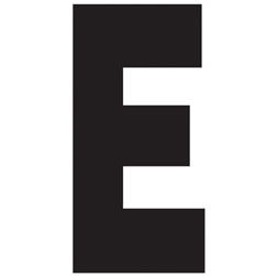 BLACK LETTER - E