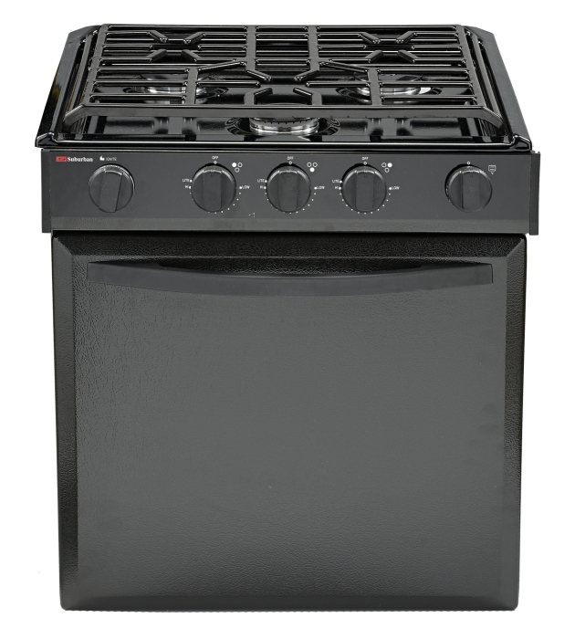 Range 3 Burner 22"-Black Piezo