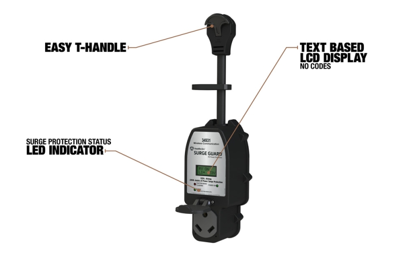 30 Amp Portable Surge Protector - Wireless