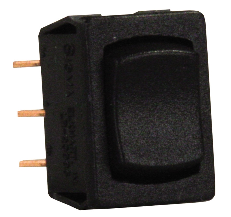 Mini on/ off/ on switch SPDT - black