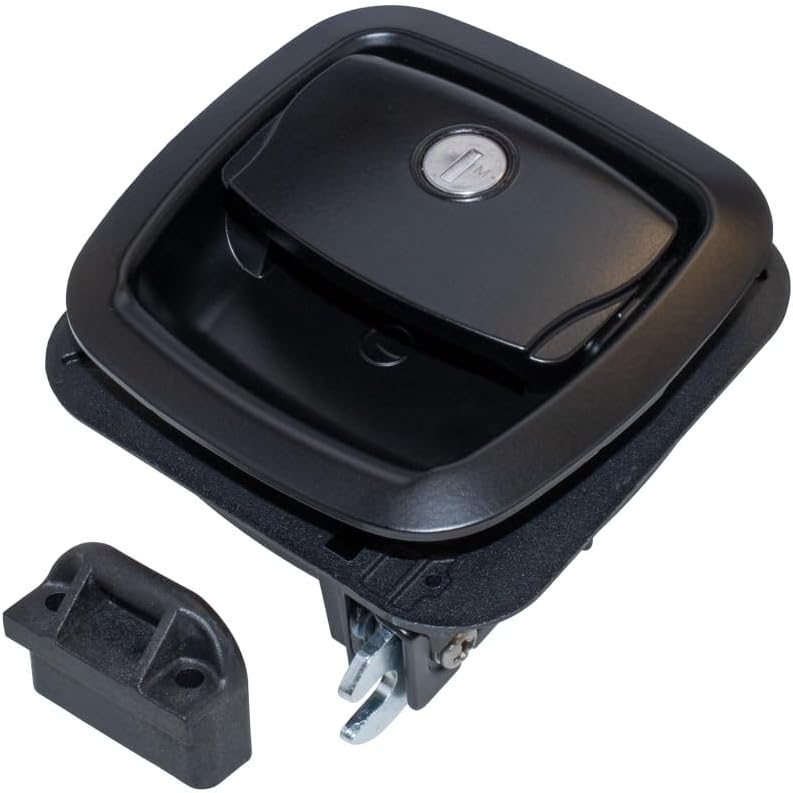 Global Pro Rotary Baggage Door Lock  Black