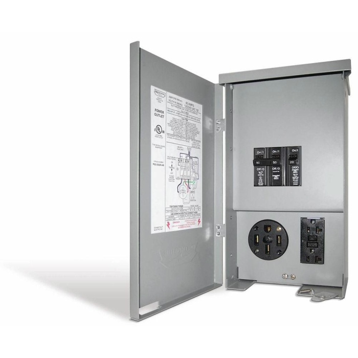 Power Outlet 30 Amp w/ 20 Amp GFCI and Breaker