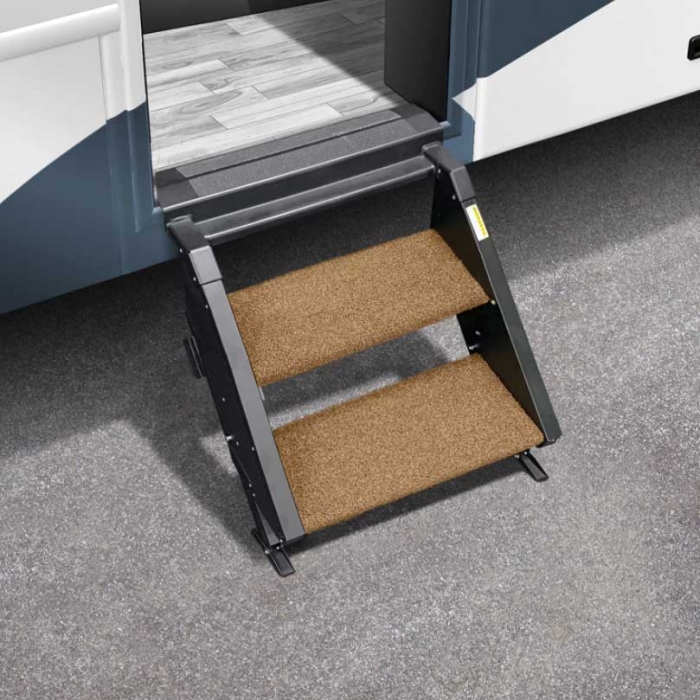 TRAILHEAD STEP RUG - 17.5 IN BUCKSKIN BROWN