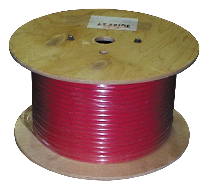 JACKETED BRAKE WIRE - BLACK AND BLUE WITH RED JACKET 500' - 12-2