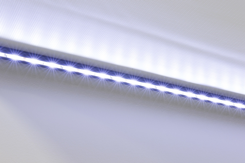 15' LED Fab Light Kit - Black w/Switch Plate