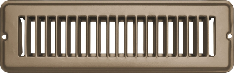 Vent Register  Tan  Metal  Undampered  2 x 10"