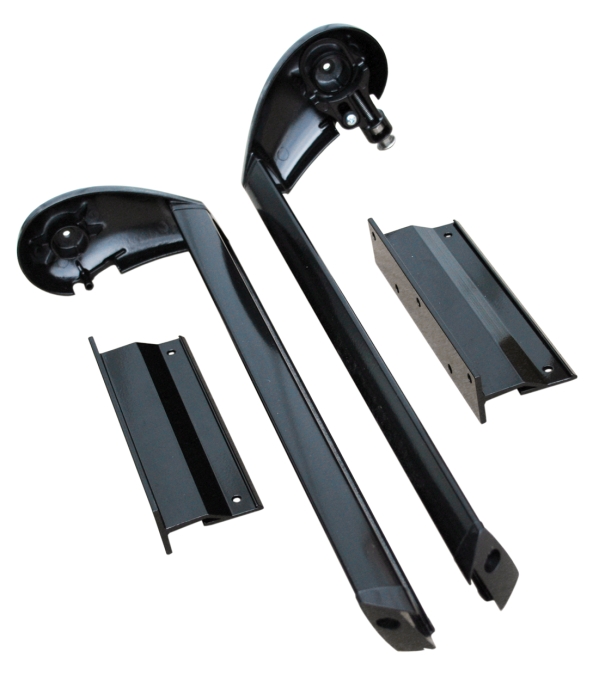 Slideout Cover Mounting Brackets And Hardware Short Black