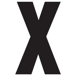 BLACK LETTER - X