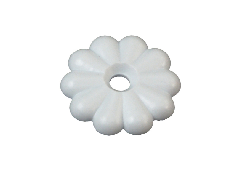 Rosette Washers  White (14/Pack) with #6 Screws