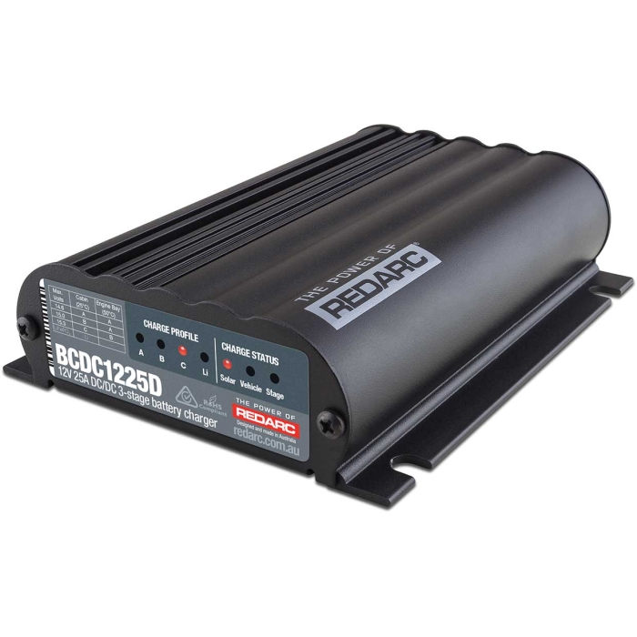 12V 25A Smart Start DC/DC Dual Input Battery Charger w/MPPT Solar Charger