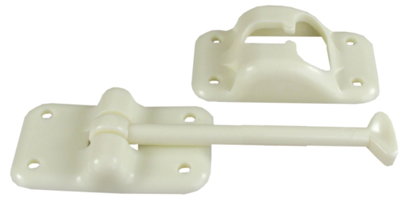T STYLE DOOR HOLDER - 3-1/2" COLONIAL WHITE