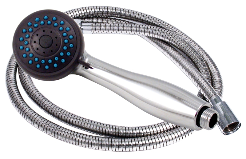 SHOWER HAND SET CHROME W/60" METAL HOSE 3 FUNCTION