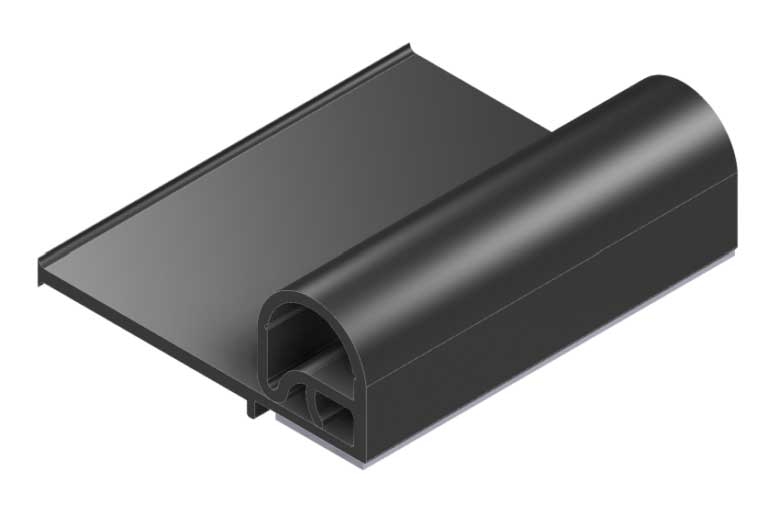 FLIP 'N SEAL SLIDE0OUT SEALING SYSTEM SINGLE .91" BULB 1.69" WIPE WITH WIRE CARRIER FOR SPUR GEAR DRIVEN SLIDE MECHANISM 40'