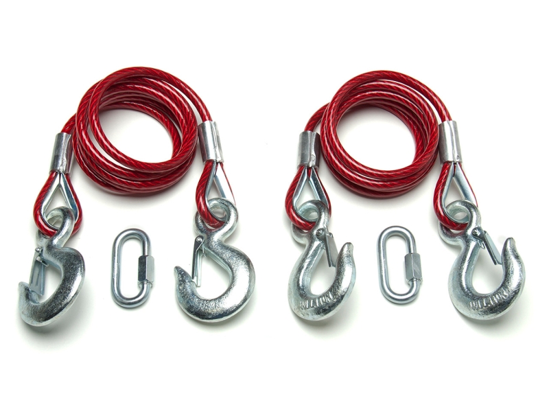 COILED CABLES WITH 2 HOOKS 10K - 1 PAIR