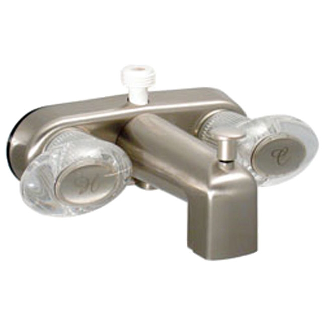 FAUCET - TUB/SHOWER 4" BRUSHED NICKEL PLASTIC