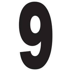 BLACK NUMBER - 9
