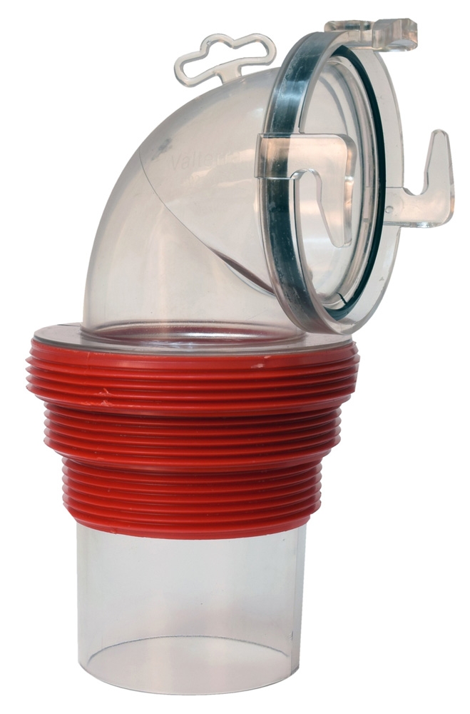 EZ Coupler 90 Degree Bayonet Sewer Fitting  Clear