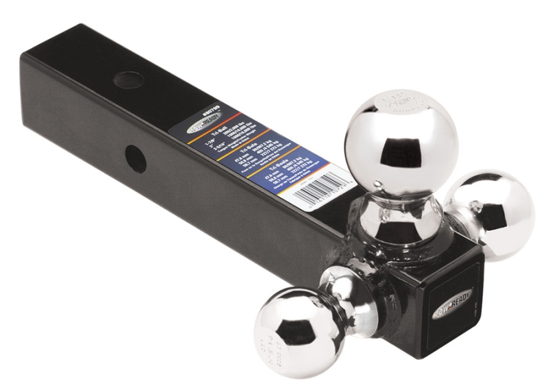 TRI - BALL MOUNT HITCH BAR CHROME BALLS
