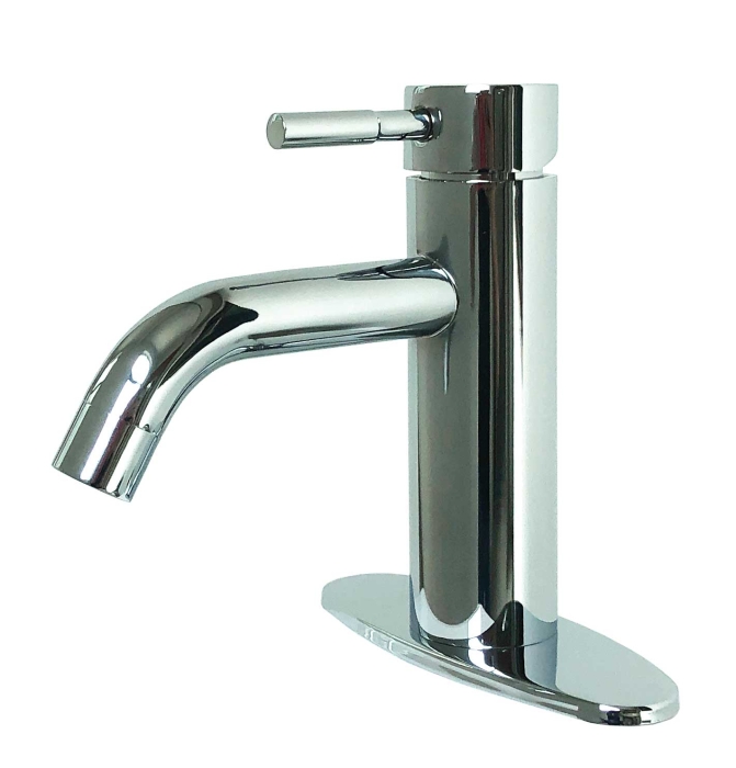 RV Lavatory Metal Vessel Faucet - Chrome