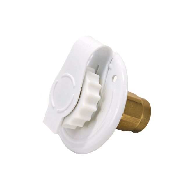 CITY WATER INLET - FLUSH MOUNT WHITE  BULK