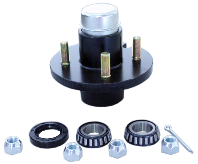 1" SPINDLE  440  1250 LB. CAPACITY - 4 LUG HUB BOXED COMPLETE
