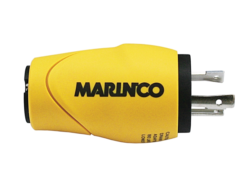 30 AMP MALE LOCKING - 15/20 AMP FEMALE STRAIGHT