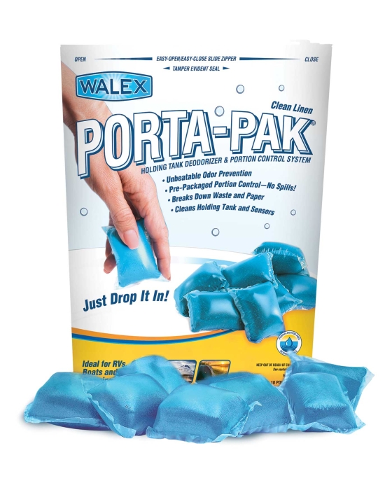 Porta-Pak Holding Tank Deodorizer - Clean Linen 10/Bag