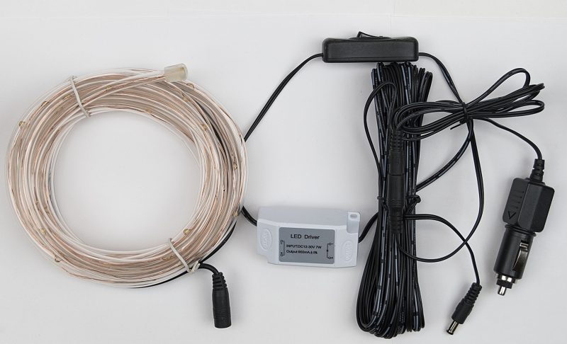 Decorative Mini Cool White LED Rope Light 16'