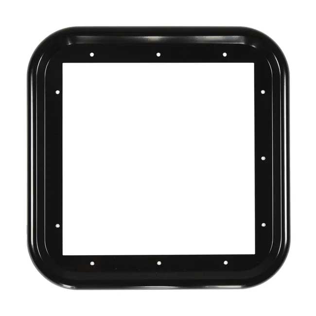 Door Trim for Tankless Water Heater Black