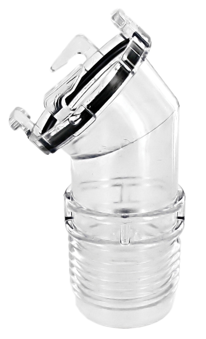 EZ Coupler 45 Degree Hose Adapter - Clear