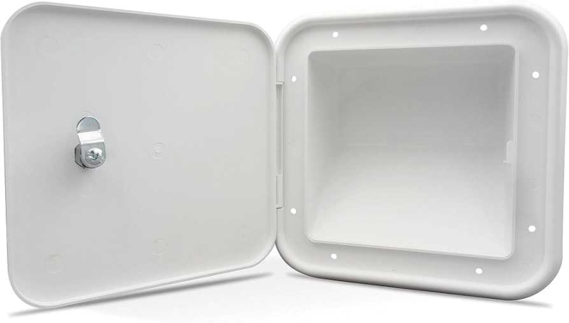 Multi-Purpose Hatch w/ Flat Back & Key - Polar White