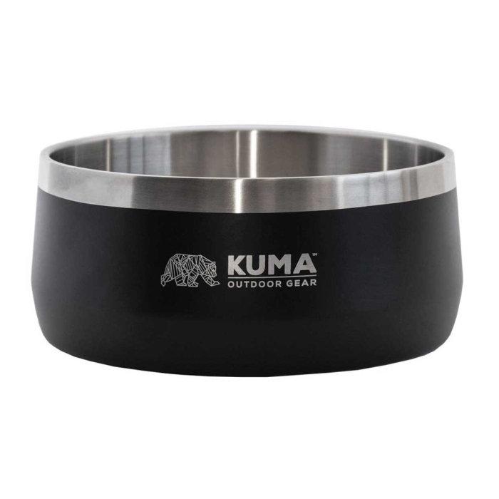 Dog Bowl Black Stainless Steel