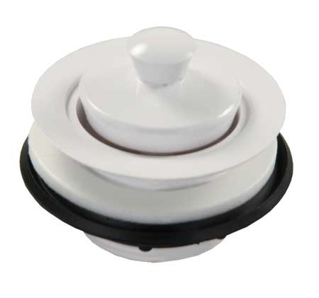 STRAINER W/ POP-STOP STOPPER - WHITE