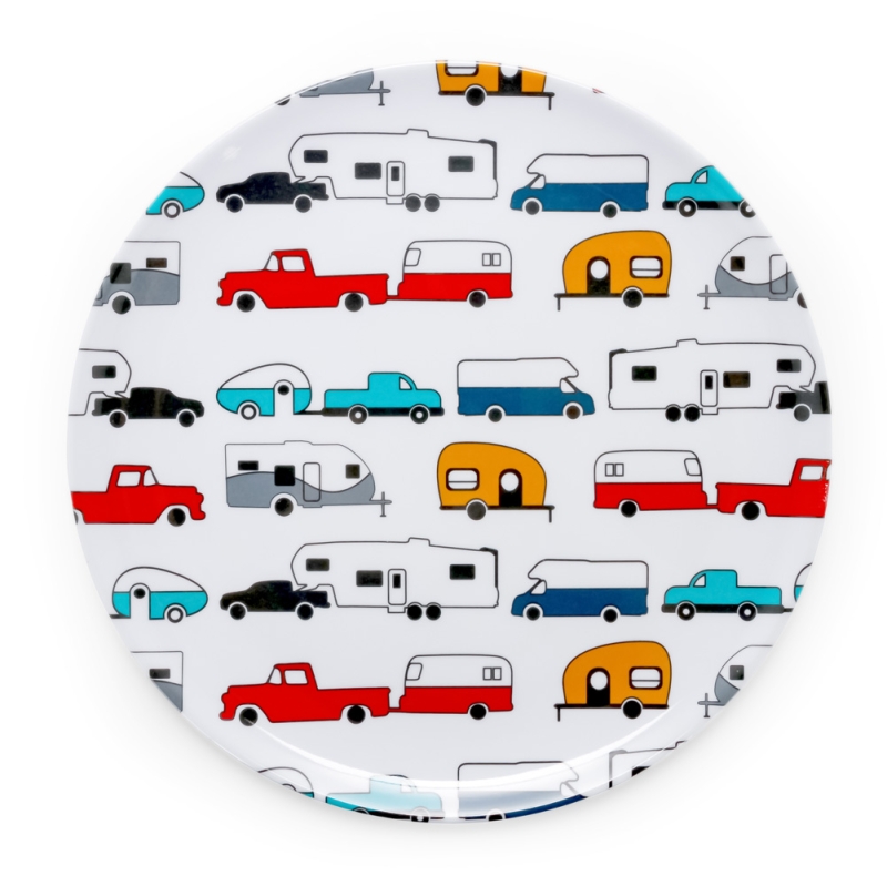 Dinner Plate  RV Pattern "Life Is Better At The Campsite"
